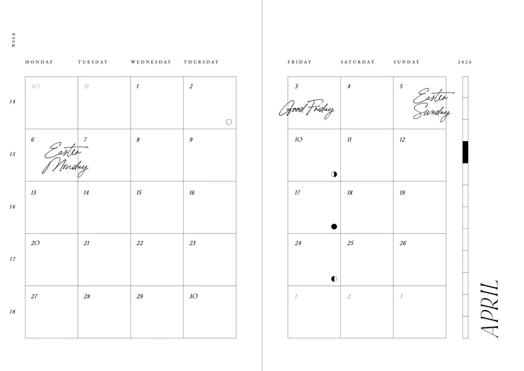 Cozy planner 2026 - Night sky
