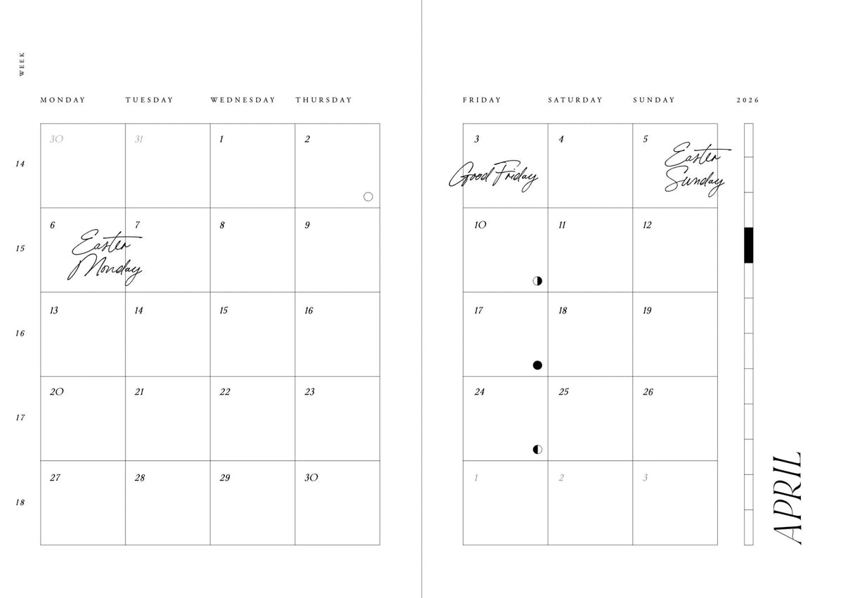 Cozy planner 2026 - Night sky