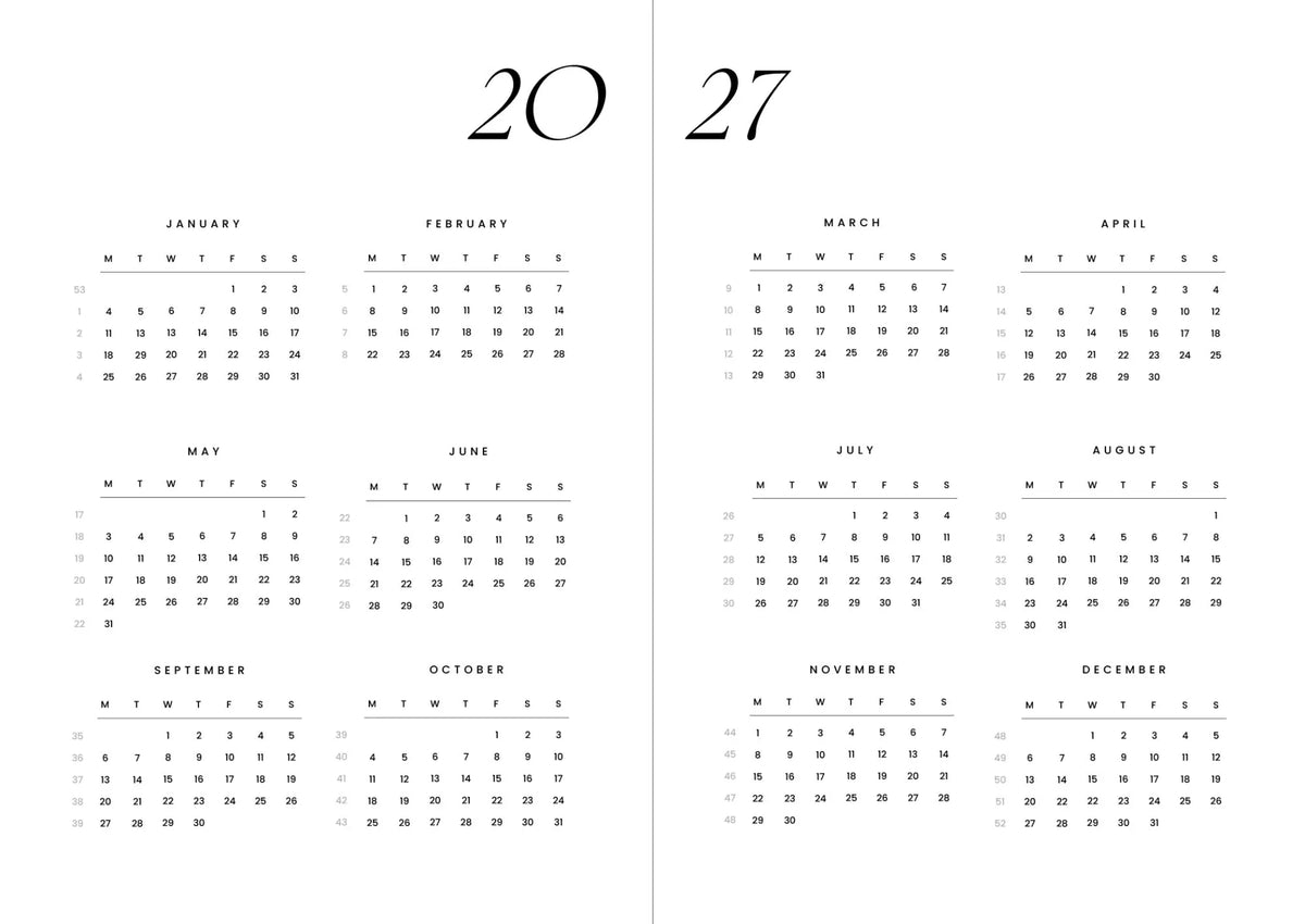 Cozy Planner 2027 - Berry Red