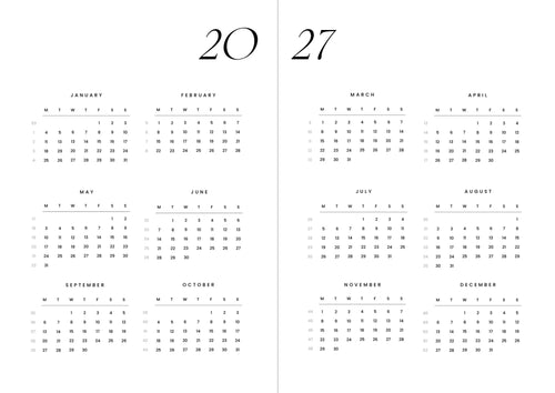 Cozy Planner 2027 - Latte Brown