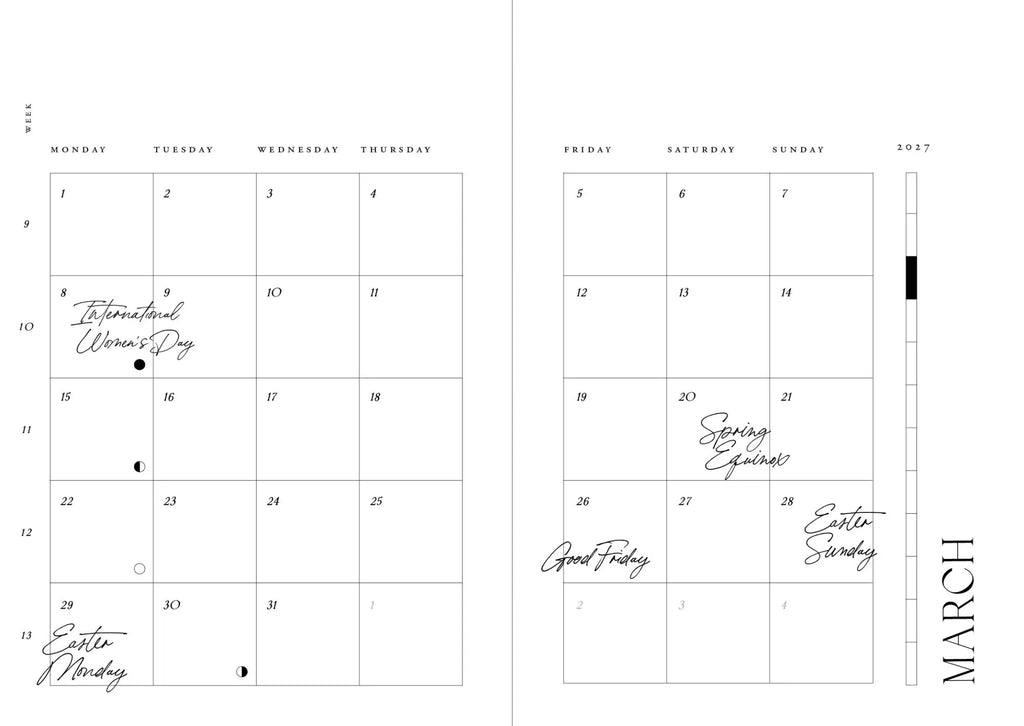 Cozy Planner 2027 - Berry Red