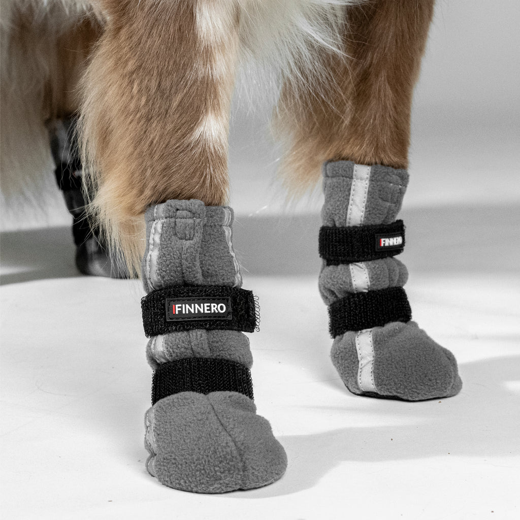 Halla reflective dog slippers