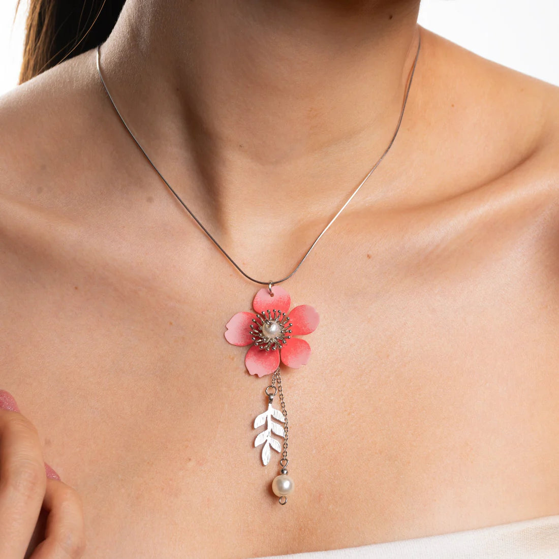 Sakura Spring Drop Necklace