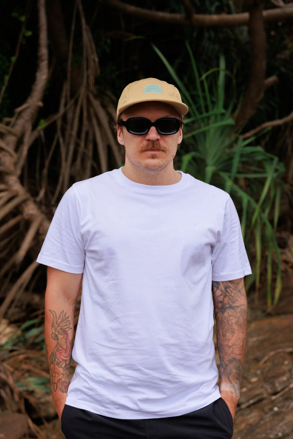 Crewneck Luomupuuvilla Miesten T-paita