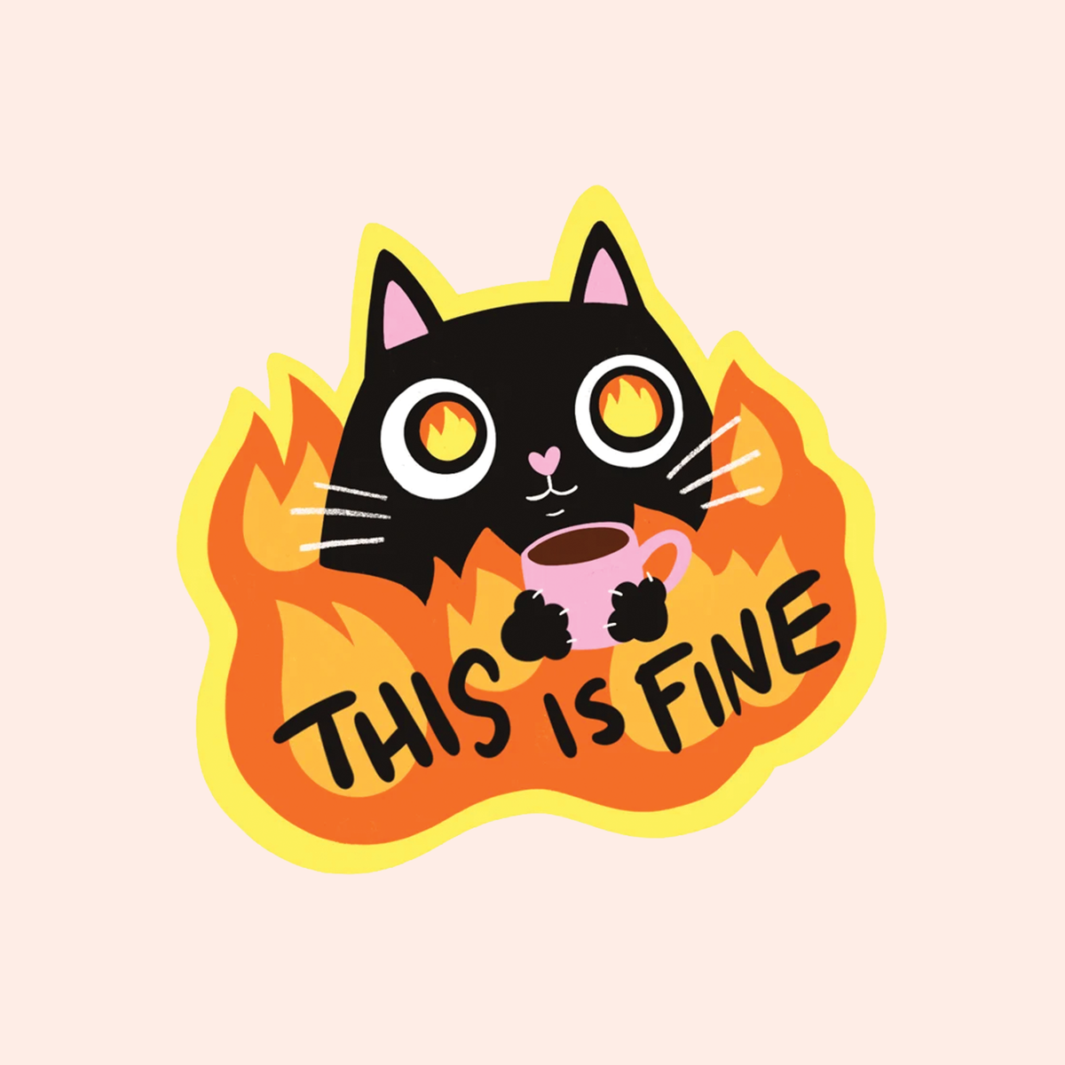 Vinyylitarra Sandberg - Helvin konttori, This is fine